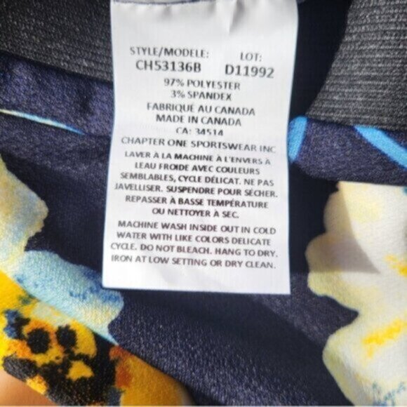 High Waist Wide Leg Cropped Floral Pant Size 3X Jules & Leopold - Picture 6 of 6